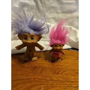 Vintage Ace Novelty Trolls Lavender Hair Pink Hair Pink Bikini